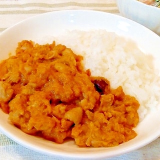 ♪低刺激低脂肪♡お腹に優しい鶏肉と豆の豆乳カレー♪